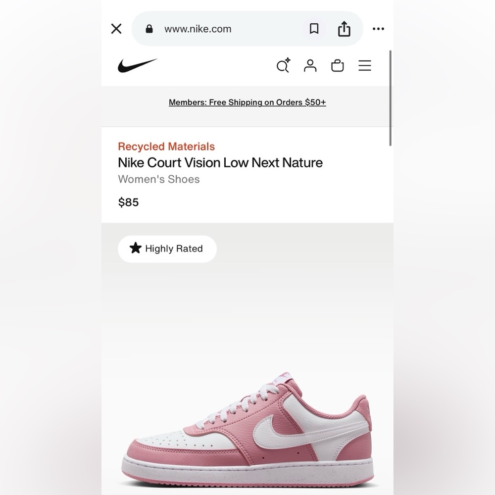 Nike Court Vision Low Next Nature Sneakers - Picture 10 of 12